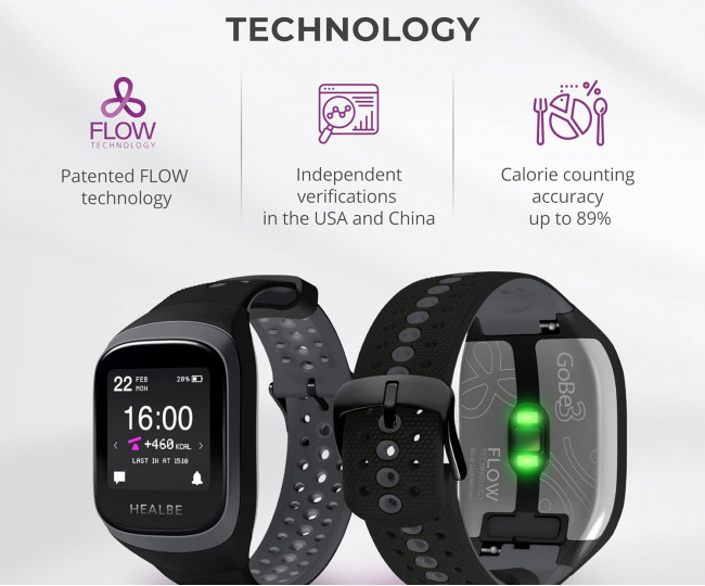 Фитнес-браслет HEALBE GoBe3 Gray